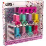 Create it! - Nailart Set - 8 Kleurrijke Nagellakjes - Voor Kinderen vanaf 6 Jaar