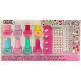 Create it! - Nailart Set - 8 Kleurrijke Nagellakjes - Voor Kinderen vanaf 6 Jaar