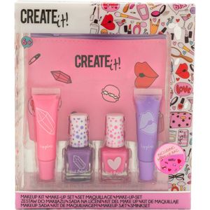 Create it! Make-Up Set - Etui - Kleur - Inclusief Lakjes en Lipglosses