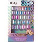 Create it! Mermaid Kunstnagels - Zelfklevend - 24 Stuks - Zeemeermin Thema