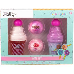 Create it! - Candy Explosion - Badset - Bodywash en Bodylotion in IJsvormpjes
