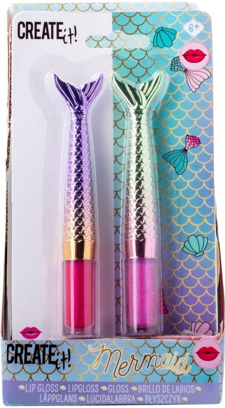 Create it! Mermaid Lipgloss - 2 Stuks - Glinsterend - Hydraterend