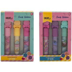 Create It! - Lipgloss Set - Candy Explosion - 3 Stuks