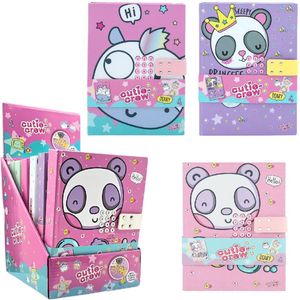 Canenco - Cutie Crew - Dagboek - A5 - 48 pagina's - Pandaprint
