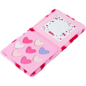 Create It! Hart Oogschaduw Boekje - Fluffy Roze - 8 Kleuren - Inclusief Spiegeltje