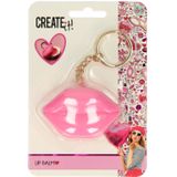 Create It! Hart Lippenbalsem Sleutelhanger - Set van Drie - Roze - Turquoise - Paars
