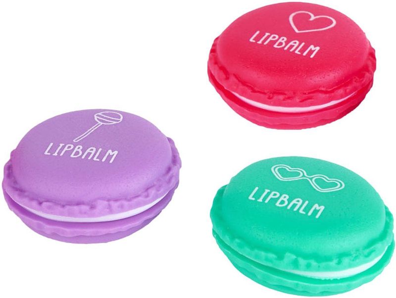 Create it! - Candy Lipbalsem - 3 Varianten - Macarons-Stijl Doosje