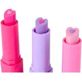 Create It! Lippenstift Set - Hartvormig - Roze, Paars, Donkerroze - 3st.