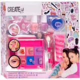 Create it! - Make-up Set - 6 Kleuren Oogschaduw - 2 Nagellakjes - 2 Lippenbalsems - Roze/Lila
