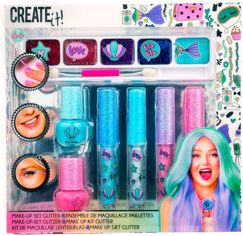 Create It! - Make-up Set Glitter - 7-delig
