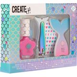 Create it! - Mermaid Manicure Set - Nagellak - Roze - Inclusief Vijl en Stickers