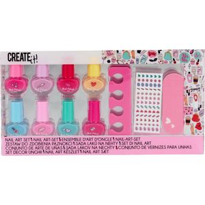 Create it! - Nailart Set - Multicolor - Inclusief 8 Nagellakken