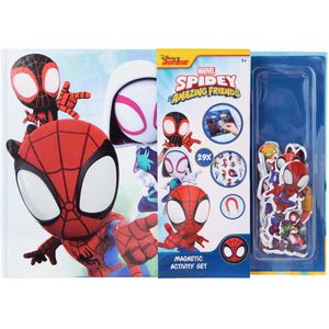 Disney Junior - Spidey and His Amazing Friends - Magneetboek - 40 Magneten - Interactief Spel