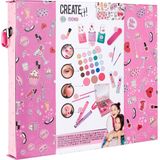 Create it! - Beautycase - Kleurenset - Inclusief Spiegel en Make-up Essentials
