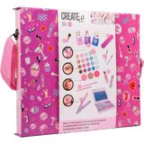 Create it! - Beautycase - Kleurenset - Inclusief Spiegel en Make-up Essentials
