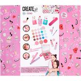 Create it! - Beautycase - Kleurenset - Inclusief Spiegel en Make-up Essentials