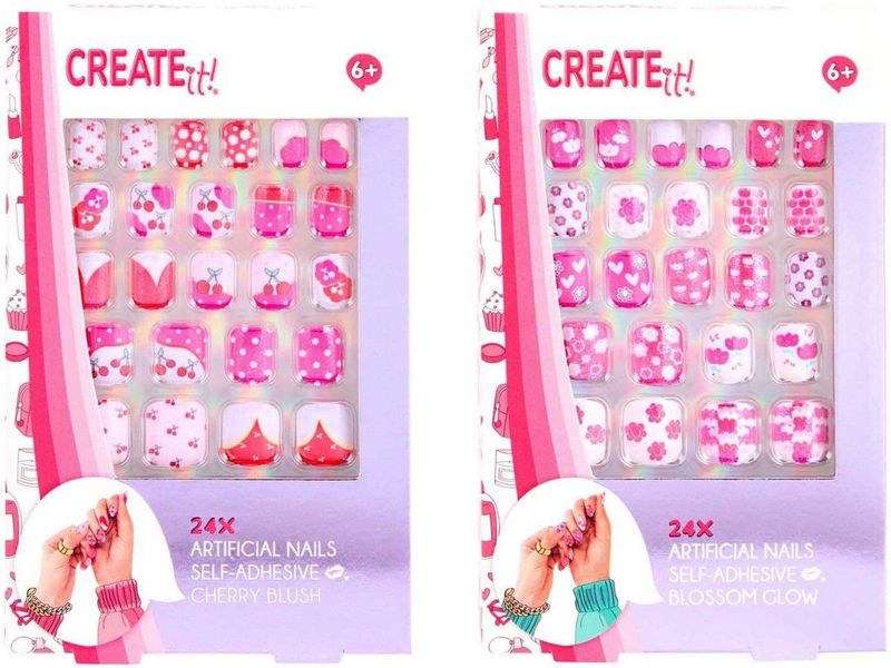 Create It! - Kunstnagels - Zelfklevend - 24 Stuks - Verschillende Patronen