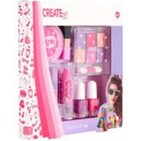 Create it! - Make-up Set - Roze - 6 Kleuren Oogschaduw - Lippenstift en Nagellak