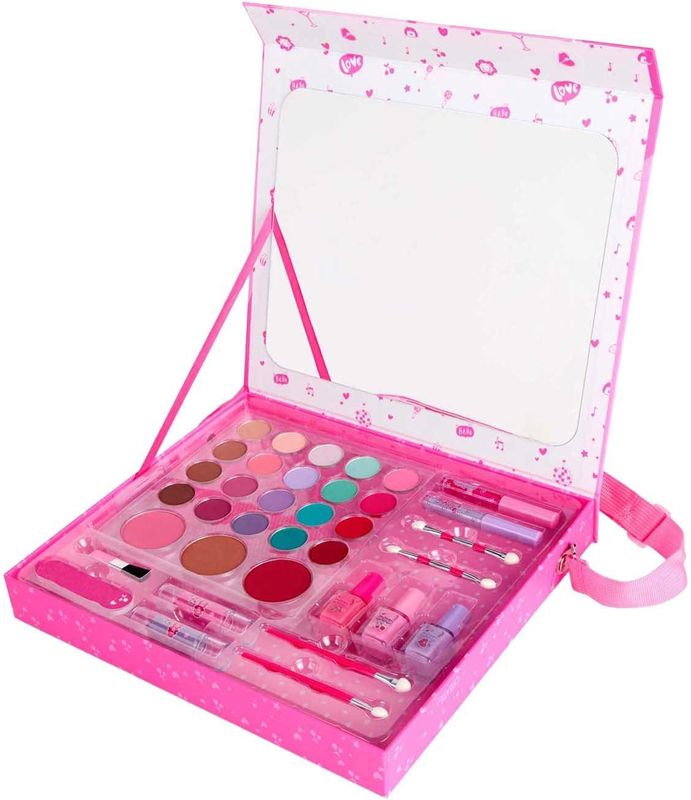 Create it! - Beautycase - Compleet - 20 Kleuren Oogschaduw - 3 Kleuren Rouge - 4 Lippenstiften - 3 Nagellakken