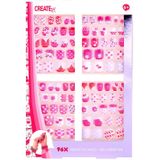 Create It! - Kunstnagels - Zelfklevend - Maxi Set - 96 stuks