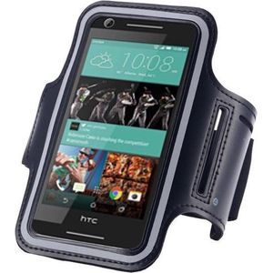 Sportband hoes hardloop sport armband voor HTC U11 - Zwart