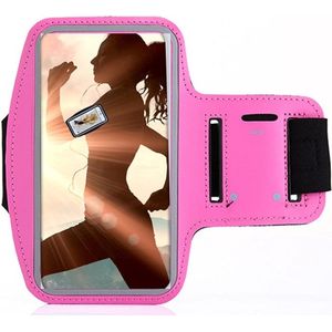 Sportarmband - Google Pixel 4 XL/ Pixel 6 Pro/ Pixel 7 Pro hoesje - Sportband - Hardloop armband telefoon - Sport armband - Hardloop telefoonhouder - Pink