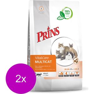 Prins Vitalcare Multicat Gevogelte - Kattenvoer - 2 x 10 kg