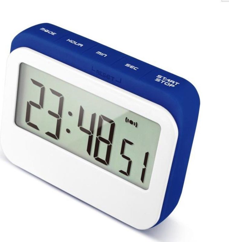 KRUMBLE Digitale Kookwekker -  Wit - Blauw