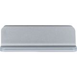QUVIO Aluminium Verticale Laptop Standaard - In breedte verstelbaar - Voor elke laptop of Macbook - Zilver