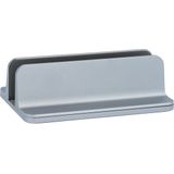 QUVIO Aluminium Verticale Laptop Standaard - In breedte verstelbaar - Voor elke laptop of Macbook - Zilver