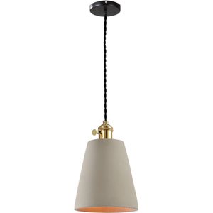 QUVIO Hanglamp beton langwerpig grijs - QUV5094L-GREY