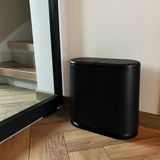QUVIO Prullenbak - Zwart - 10L - Met Deksel