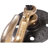 QUVIO Kledinghaak Industrieel incl. schroeven - metaal /Kapstok / Kleerhanger / Kledinghanger - Grijs & Goud