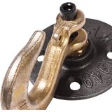 QUVIO Kledinghaak Industrieel incl. schroeven - metaal /Kapstok / Kleerhanger / Kledinghanger - Grijs & Goud