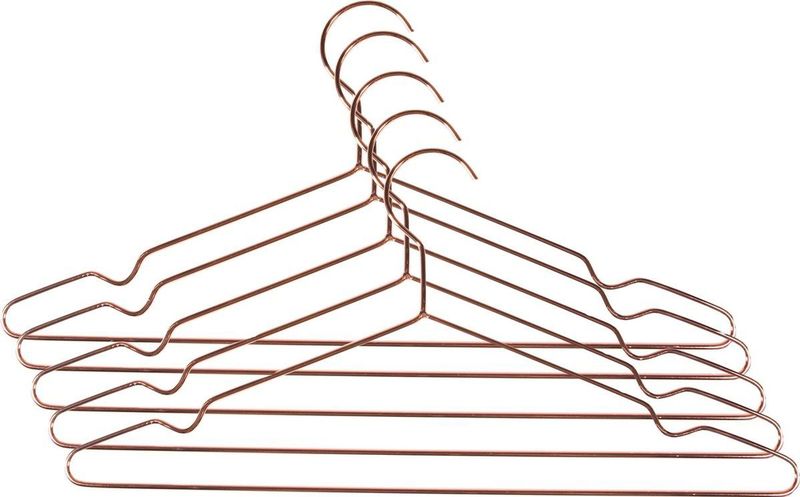 QUVIO Kledinghangers / Kleerhangers / Hangers kleding / Broekhanger - Set van 5 stuks