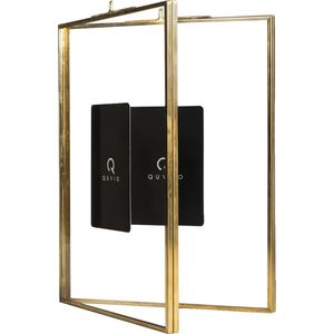 QUVIO - Fotolijst - Goud - Staal met Glas - 13 x 18 cm
