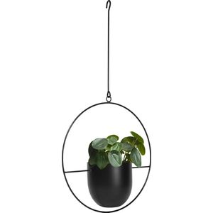 QUVIO Bloempot hangend / Bloempotten voor binnen / Bloempotten / Bloempot binnen / Bloempot met ophanghaak - Metaal