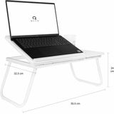 QUVIO Bedtafel met Bekerhouder - Bedtafel - Laptoptafel - Bedtafeltje Voor Op Bed - Bedtafeltje