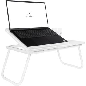 QUVIO Bedtafel met Bekerhouder - Bedtafel - Laptoptafel - Bedtafeltje Voor Op Bed - Bedtafeltje