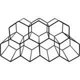 QUVIO Wijnrek - Voor 7 Flessen - Zwart