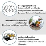 QUVIO Wijnrek - Voor 7 Flessen - Zwart