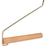 QUVIO Kledinghanger / Kledinghaak / Wandhaak / Kledinghanger haak / Wandhaak hout / Kledinghangers - Hout en staal