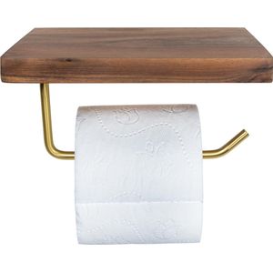 Wiesbaden Toiletrolhouder Alonzo Met Klep Brons-Koper Wiesbaden Toiletrolhouder Alonzo Met Klep Brons-Koper