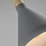 QUVIO - quv5134l - Hanglamp - Grijs - Hout - Scandinavisch Design
