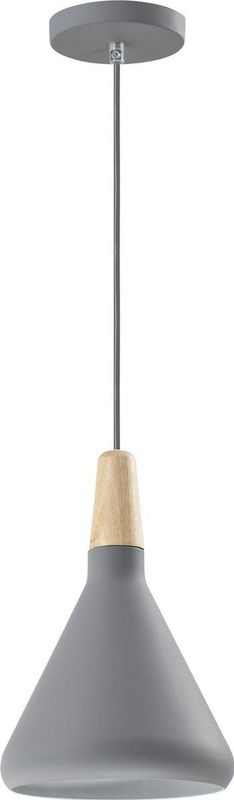 QUVIO - quv5134l - Hanglamp - Grijs - Hout - Scandinavisch Design