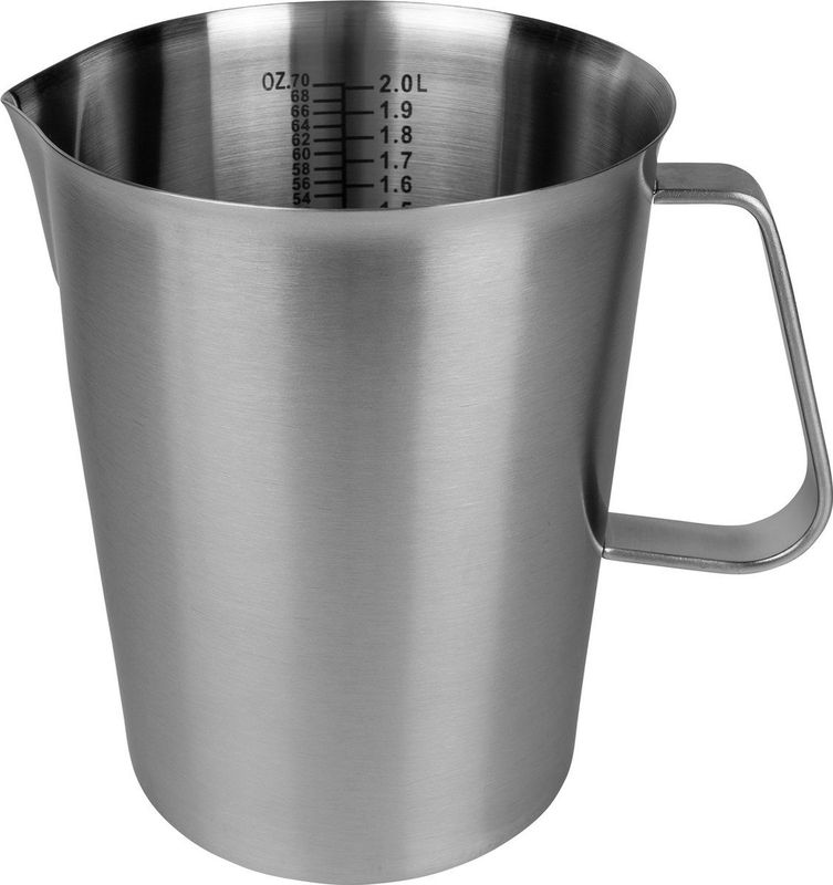Krumble Maatbeker met schenktuit - RVS - 2 Liter