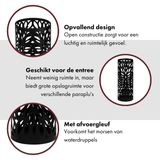 QUVIO Paraplubak - Rond - Staal - Zwart