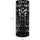 QUVIO Paraplubak - Rond - Staal - Zwart