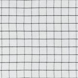 Krumble - Theedoek - Wit/Zwart - Katoen - Groot Ruitpatroon - 40 x 60 cm