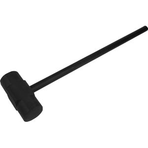 RYZOR Sledgehammer van 20 kg - Trainingshamer - Fitness hamer - Moker - Gym hammer - Crossfit hamer - Sledge hammer - Gym hamer - Gewicht hamer - Gewichten - Krachttraining - Krachtbenodigdheden - Gewichten - Gietijzer - Zwart